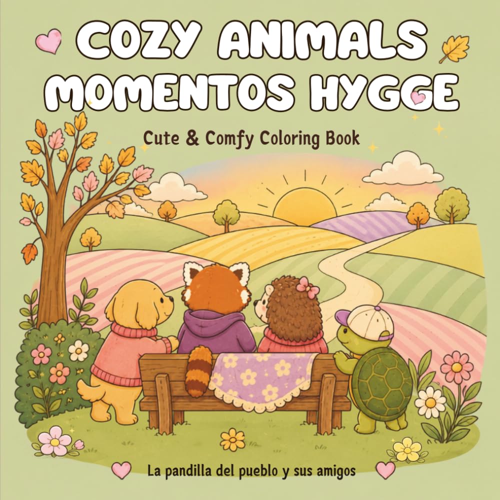 ler totalmente Cozy Animals Momentos Hygge: Cute & Comfy · 50 escenas kawaii llenas de calma, calidez y pequeños momentos felices · Un libro para colorear para... del pueblo y sus amigos (Spanish Edition)