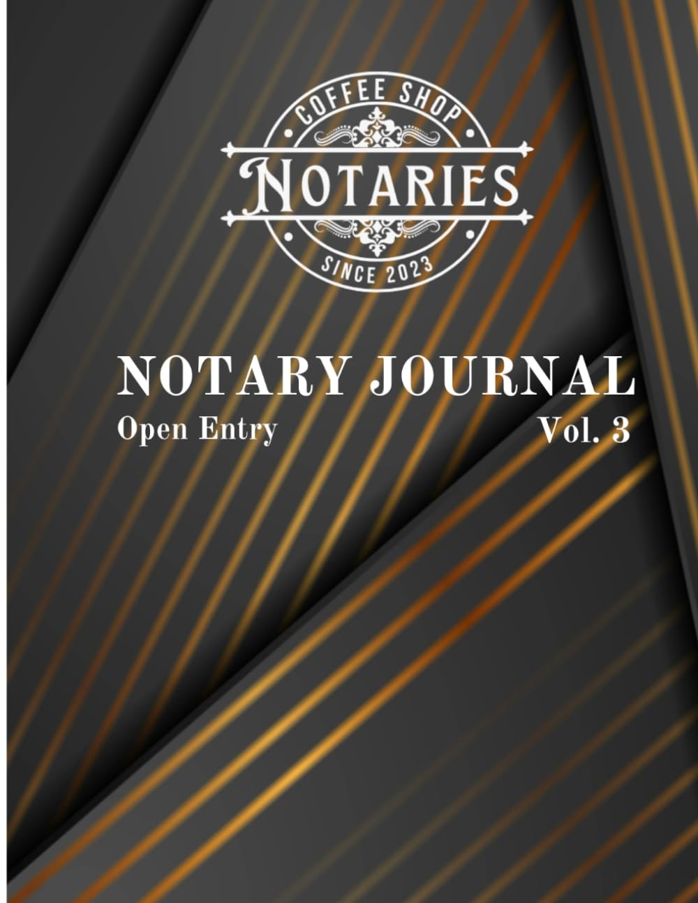 capítulo por capítulo baixar Notary Journal Vol 3 - Open-Entry Notary Journal for General Notary Work and Loan Signings: Cover: Black and Gold (2 Signers per Entry)