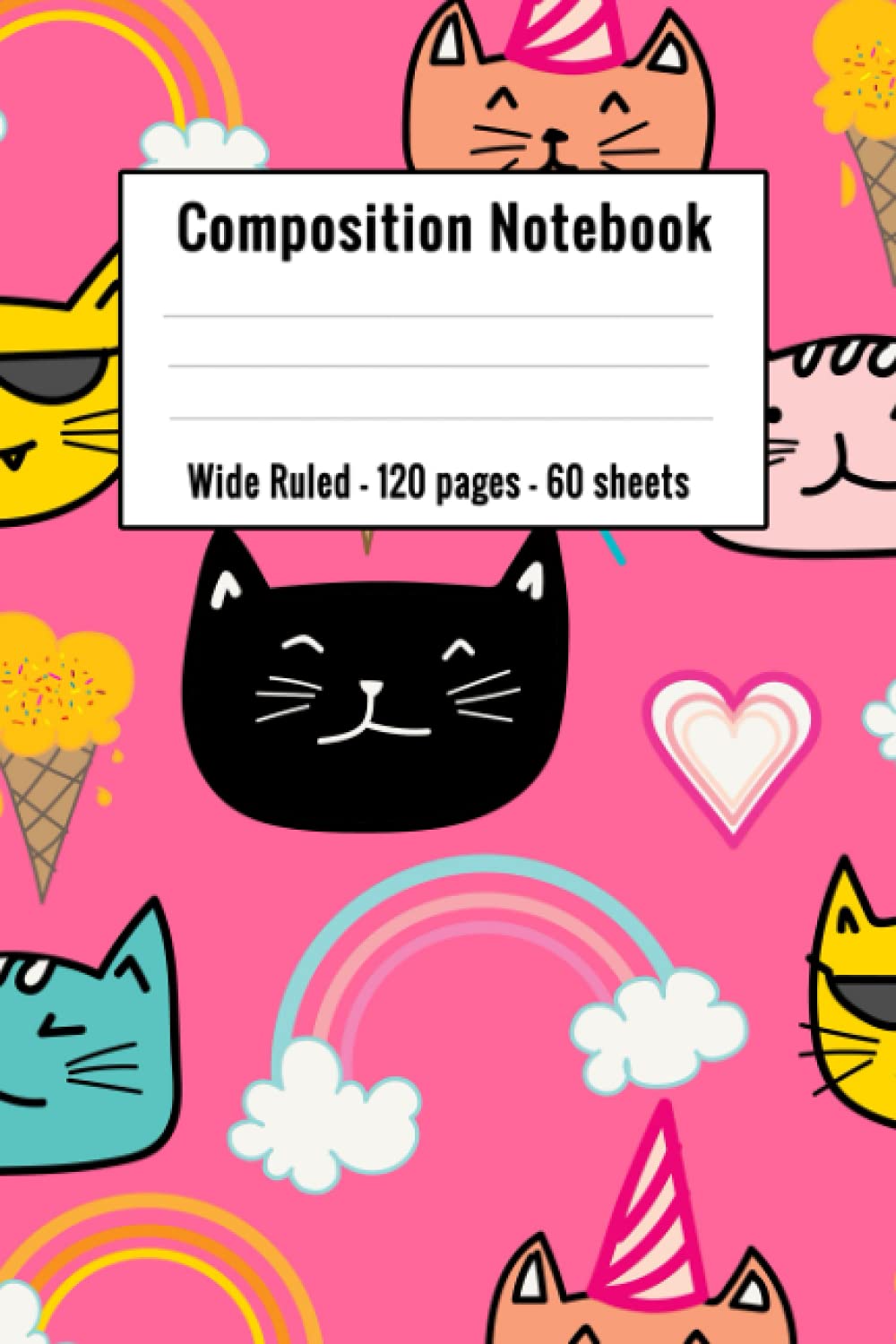 cat composition notebook wide ruled: cat notebooks for school | composition notebook for kids (Composition Book, Journal) baixar o livro de graça