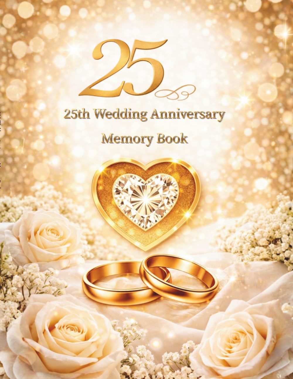 25th Wedding Anniversary Memory Book: Guestbook for messages from family and friends participating in the Silver Marriage Jubilee celebrations baixar livro de graça