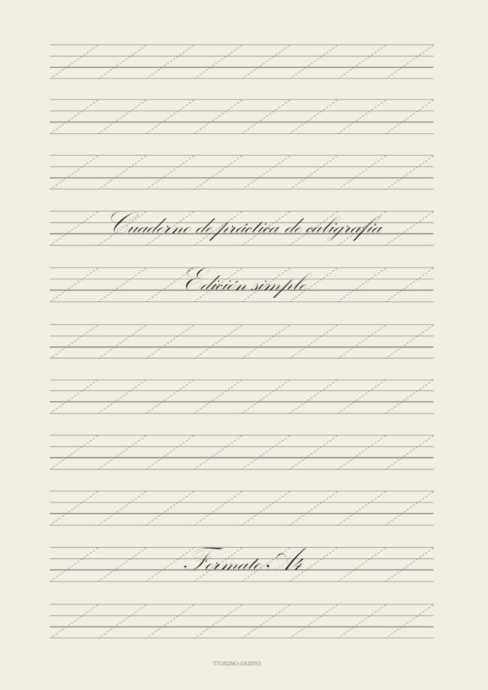 ler totalmente Cuaderno de práctica de caligrafía Edición simple– Formato A4 (Spanish Edition)
