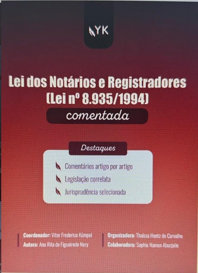 Lei dos Notários e Registradores (Lei nº 8.935/1994) Comentada baixar livro de graça