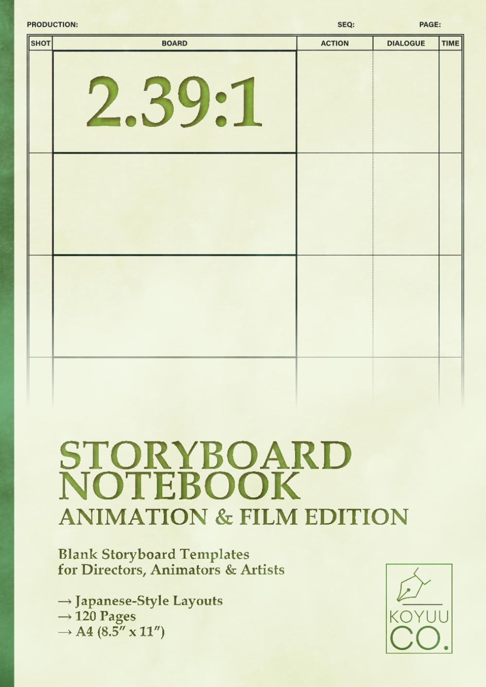 Storyboard Notebook 2.39:1 – Animation & Film Edition: Blank Storyboard Templates for Directors, Animators & Artists | Japanese-Style Layouts | 120 Pages | A4 (8.5" x 11") baixar livro de graça