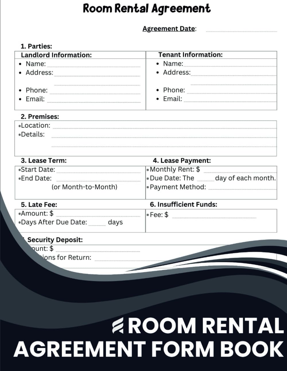 capítulo por capítulo baixar Room Rental Agreement Form Book: 60 Fillable Lease Agreement Forms for Landlords & Tenants | Legally Binding Rental Contracts for Shared Housing, Sublease, Student Housing & Private Property Rentals