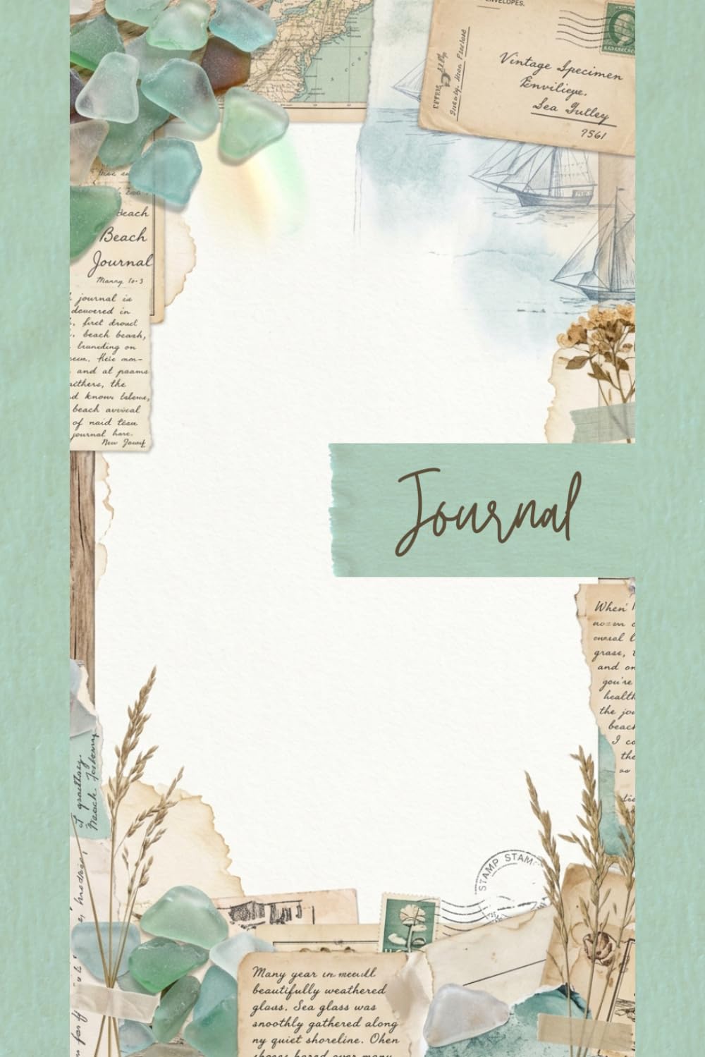 Vintage Coastal Sea Glass Junk Journal Pages - 6x9 Aesthetic Paper - 100 Decorative Writing Sheets with Vintage Lighthouse Ephemera, Ocean Driftwood, and Antique Nautical Map Textures baixar livro de graça