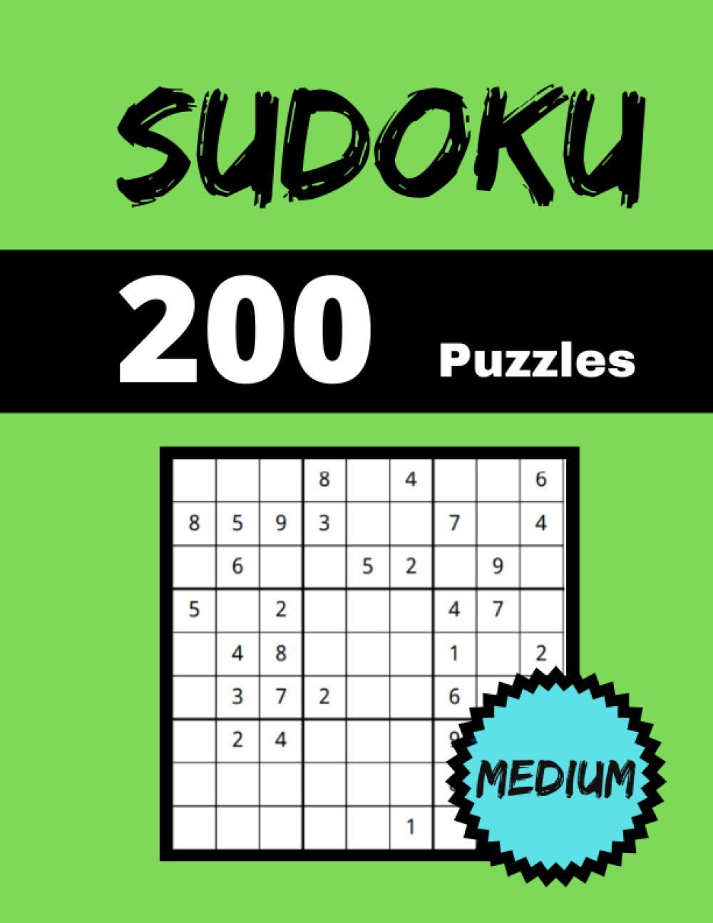 capítulo por capítulo baixar 200 Sudoku Puzzles Medium: Sudoku Puzzle Book 1 Per Page with Solutions