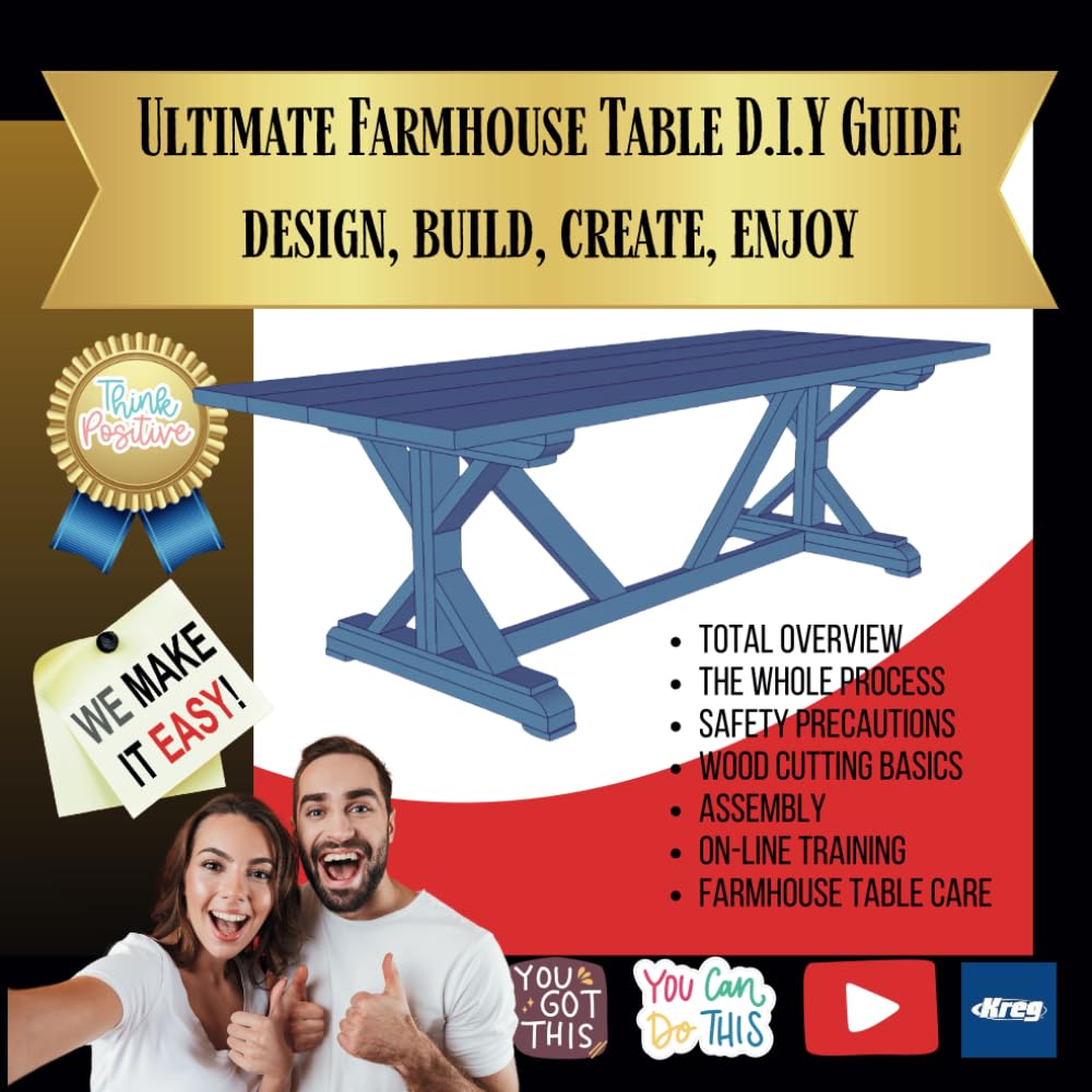 Ultimate Farmhouse Table D.I.Y. Guide: Design, Build, Create, Enjoy: Ultimate Farm Table D.I.Y Book, Learn everything farmhouse table building, Wood... Most thorough, Online video training baixar o livro de graça