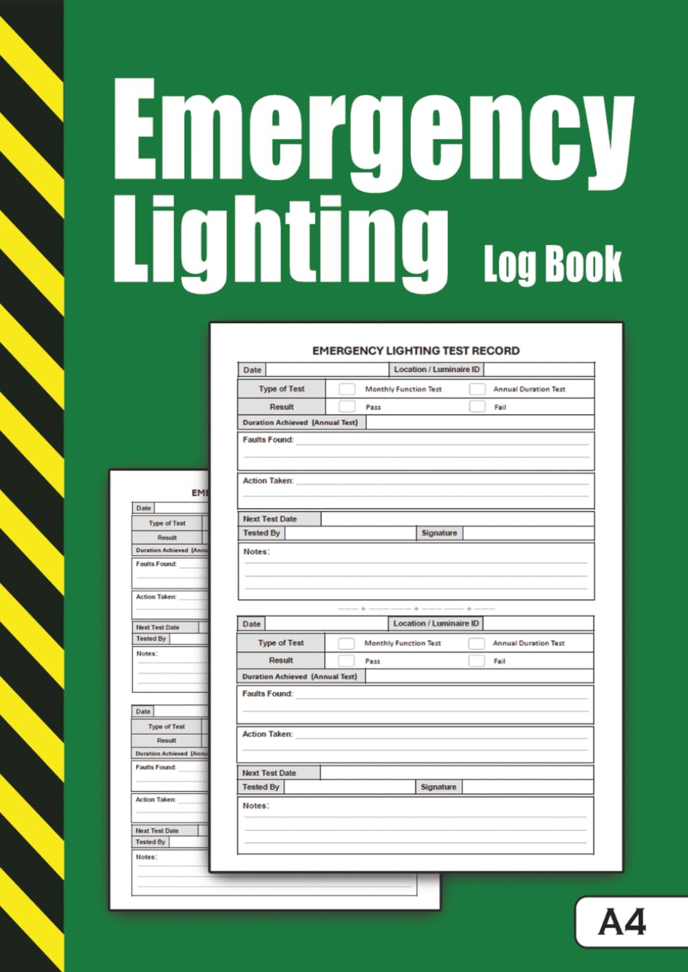 ler totalmente Emergency Lighting Log Book: A4 - Monthly & Annual Emergency Lighting Tests - Inspection, Testing and Maintenance Record for Workplaces - 120 Pages.