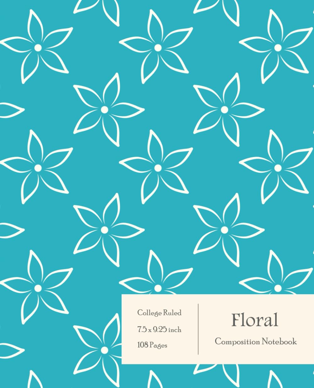 Floral Composition Notebook College Ruled: Beautiful Blue College Lined Journal for School and College Students, Professionals and Gardening. baixar livro de graça