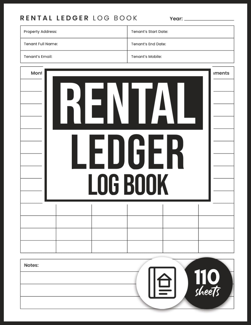 Rental Ledger Log Book: Rental Property Management Record Book to Track Monthly Rent Payments, Income, and Expenses for Landlords and Property Managers baixar livro de graça