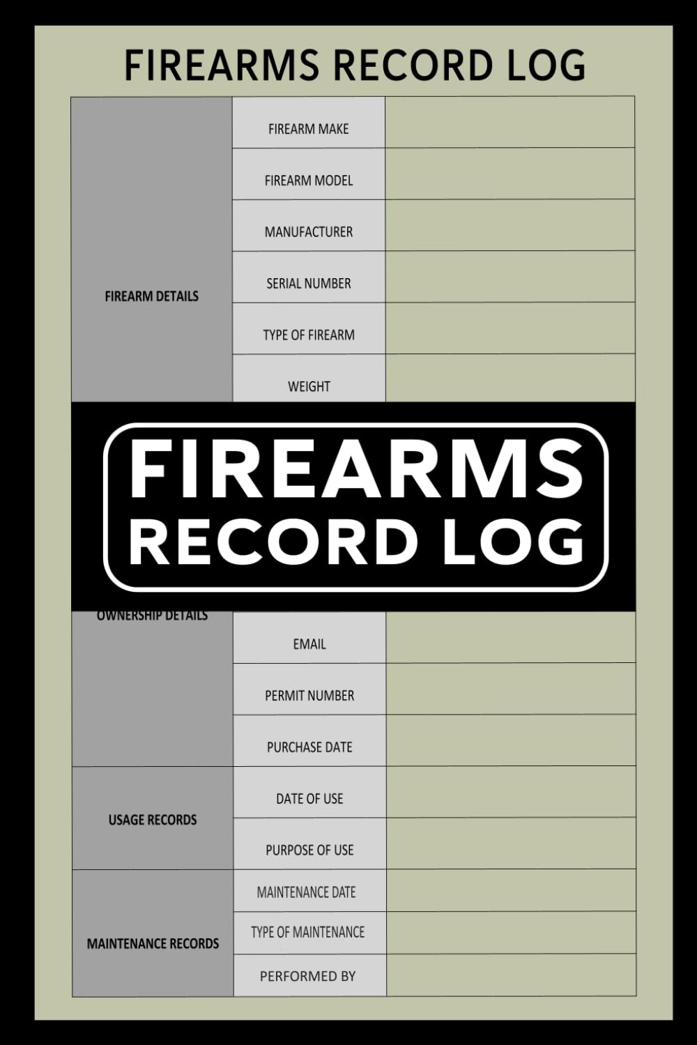 Personal Firearm Record Book: Firearm Inventory Log for Gun Owners to Record Details, Acquisitions, Dispositions, and Insurance Information for their Collection baixar livro de graça