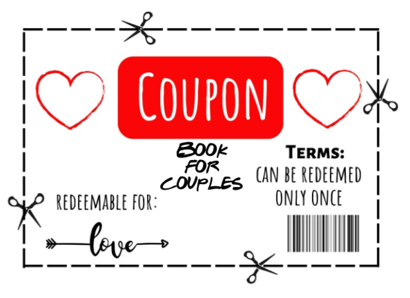ler totalmente Coupon Book For Couples: Funny Vouchers To Fill Perfect White Elephant Gift Idea For Boyfriend Girlfriend Boy Girl Wife Husband / Secret Santa Gifts