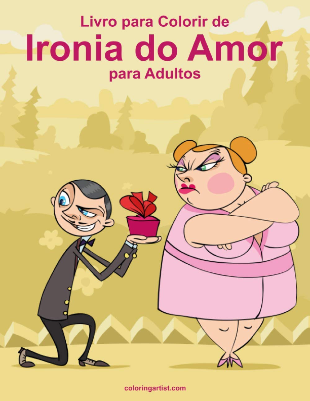 ler totalmente Livro para Colorir de Ironia do Amor para Adultos