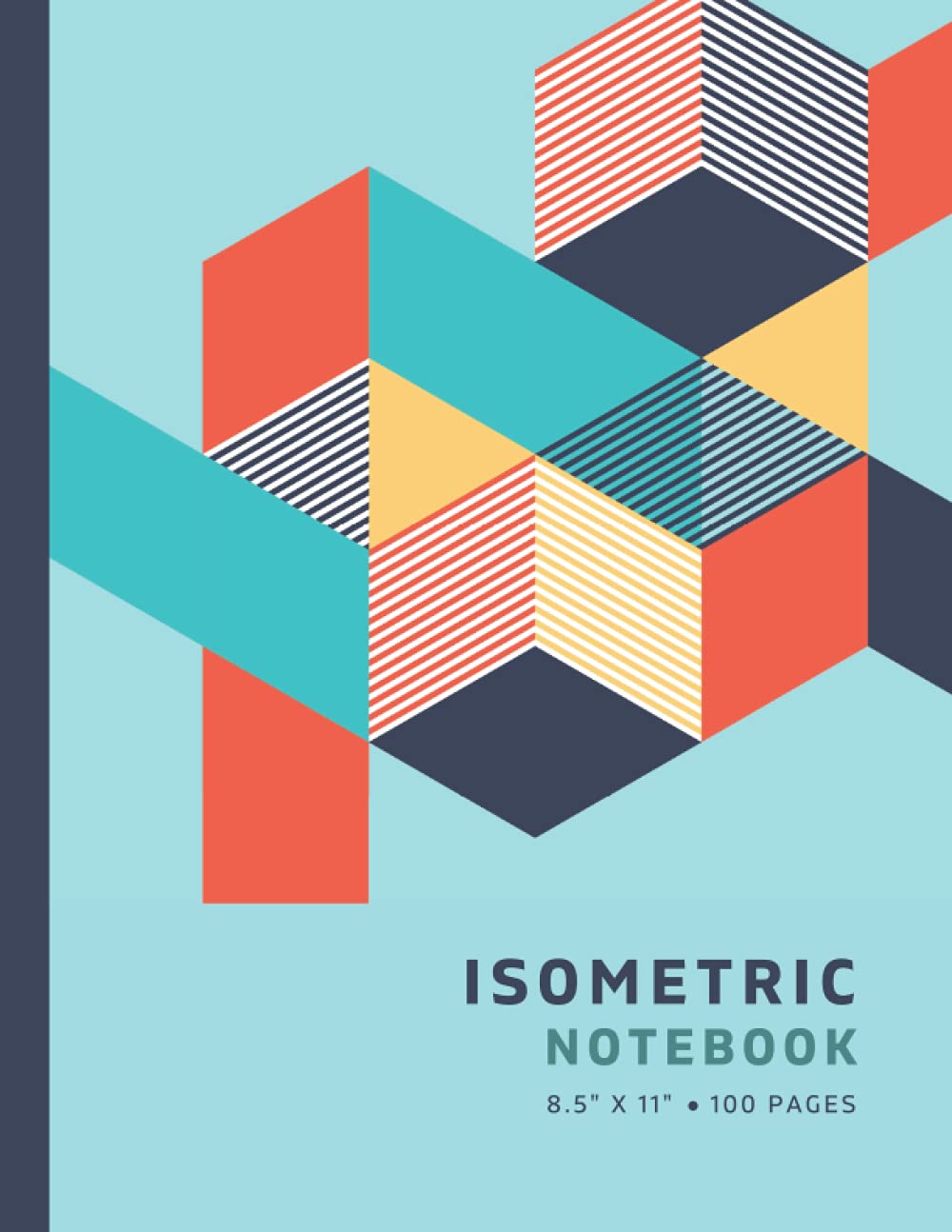 capítulo por capítulo baixar Isometric Notebook: Isometric Graph Paper Notebook (8.5 x 11 Inches) with Grid of Equilateral Triangles | 3D Design Iso Grid Paper Pad for Engineering... – Blue Color Stylish Abstract Math Pattern