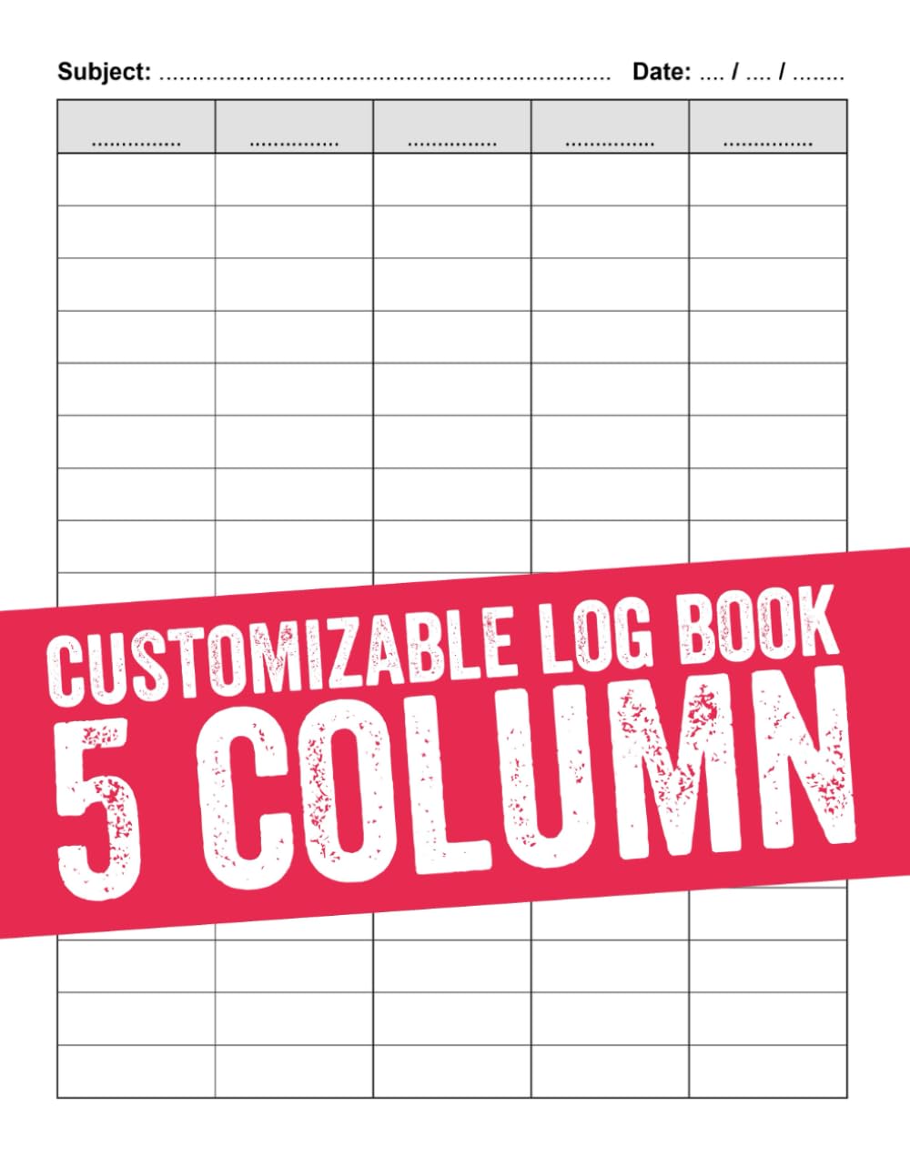 ler totalmente Customizable Log Book 5 Column: Funny Columnar Logbook For Accountant, Bookkeeping