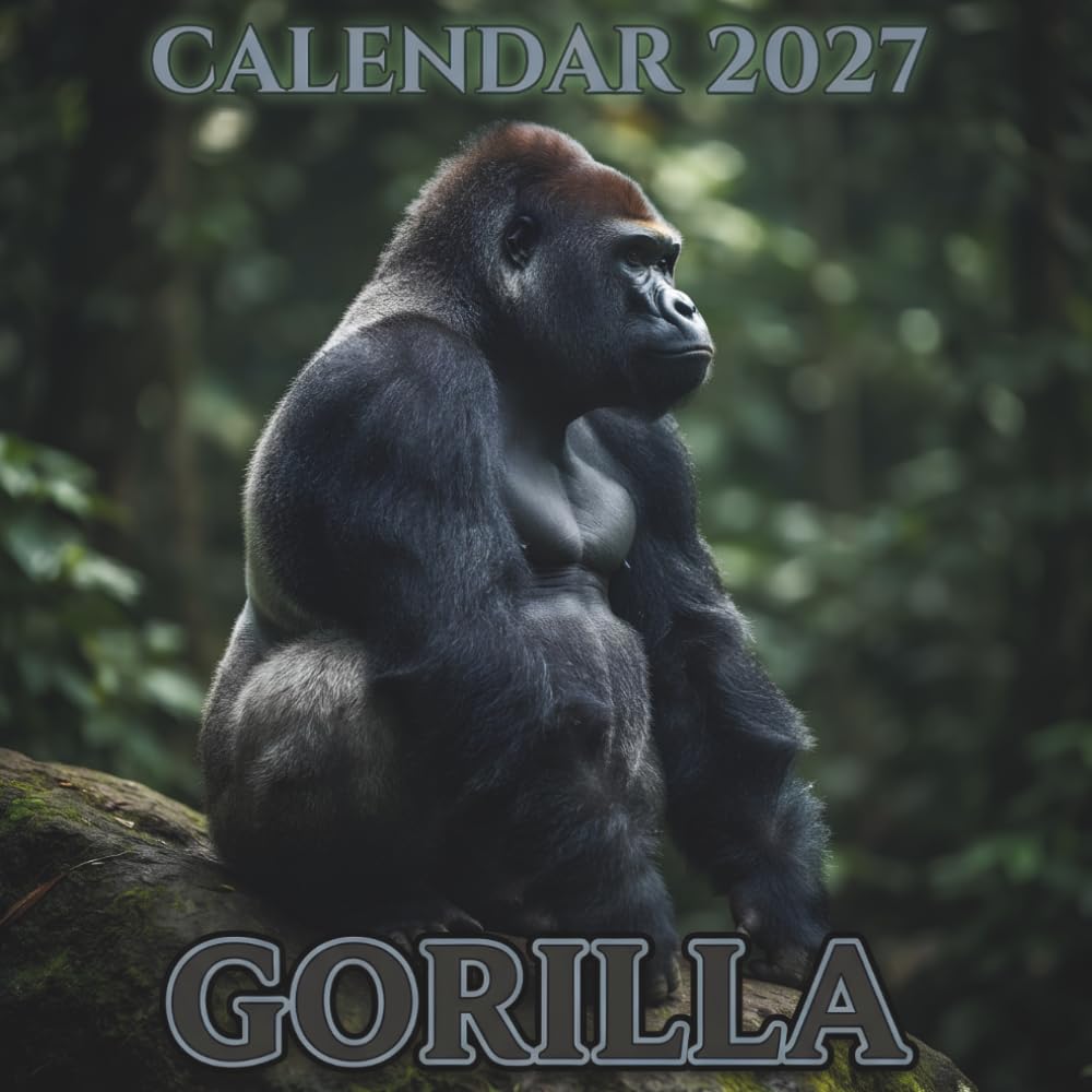 ler totalmente Gorilla Calendar 2027: 12 Months of Strength, Intelligence, Family, and Breathtaking Wildlife