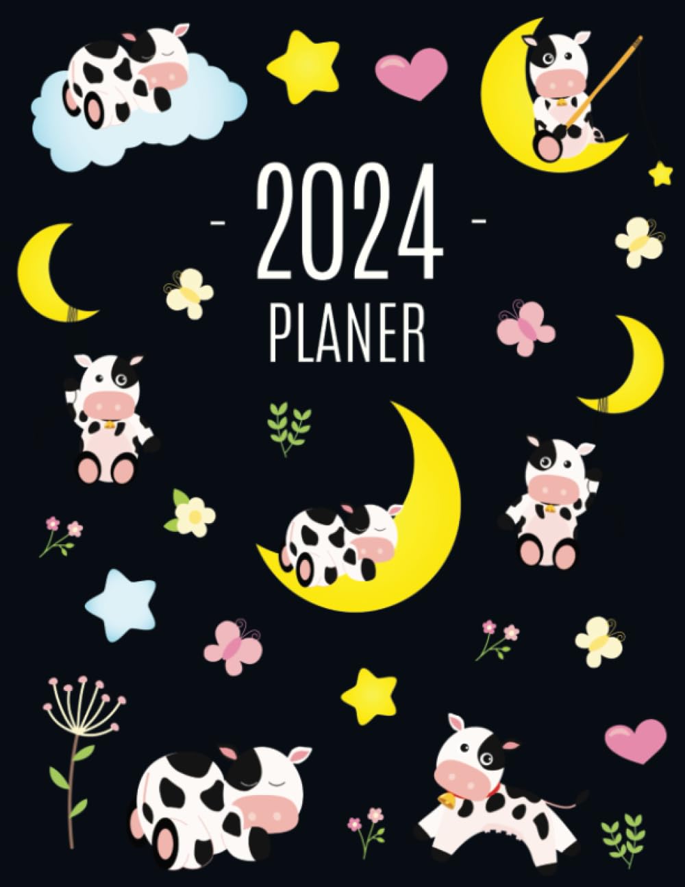 Kuh Planer 2024: Agenda Planer 2024: Top organisiert durchs Jahr! | Planer Kalender 2024 mit Wochenansicht | Einfacher Überblick über die Terminpläne (German Edition) baixar o livro de graça