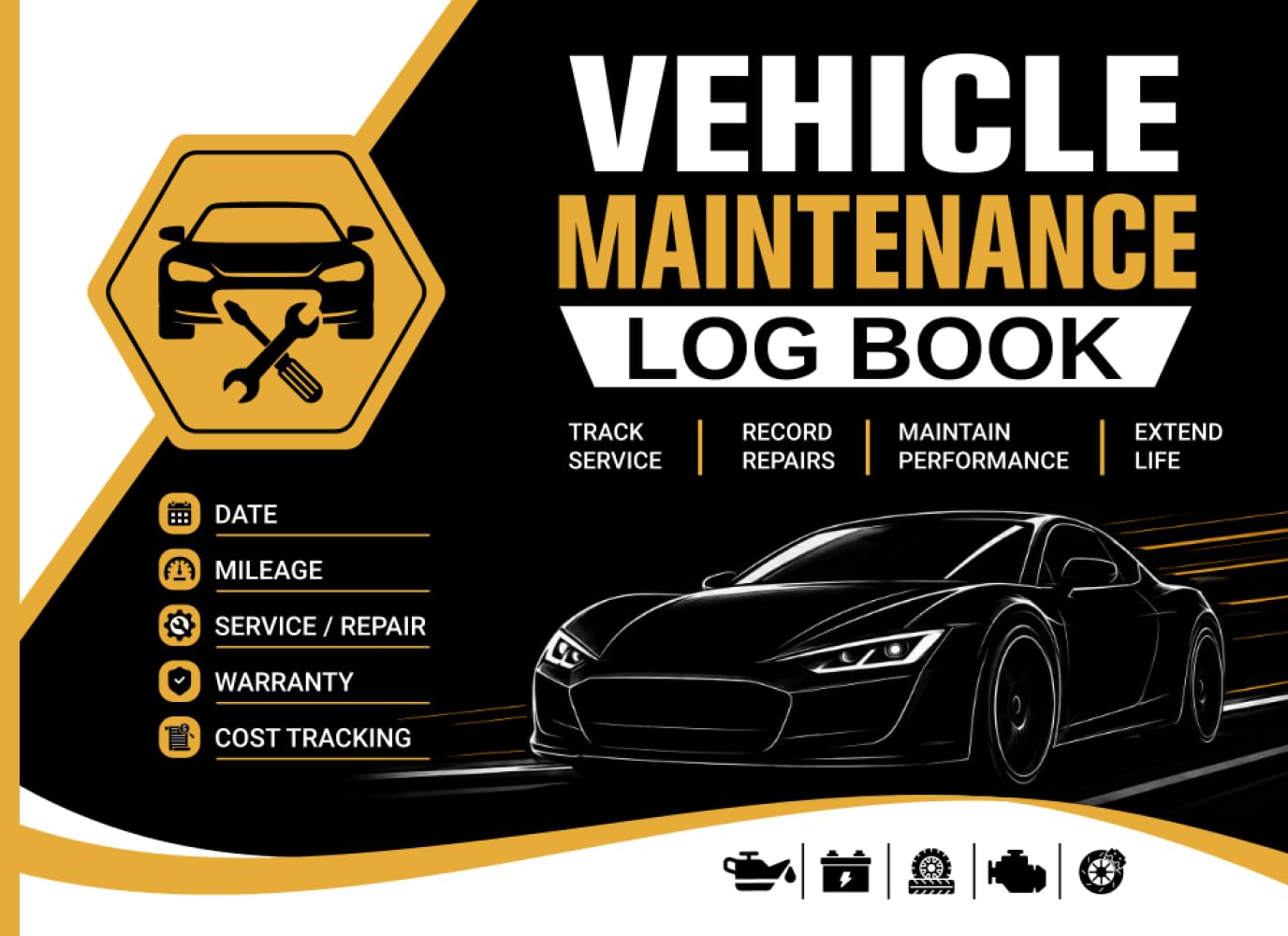 ler totalmente Vehicle Maintenance Log Book: Easy Service and Repair Record Tracker for Cars and Trucks Record Mileage Oil Changes Inspections Parts Replacements and Maintenance Costs