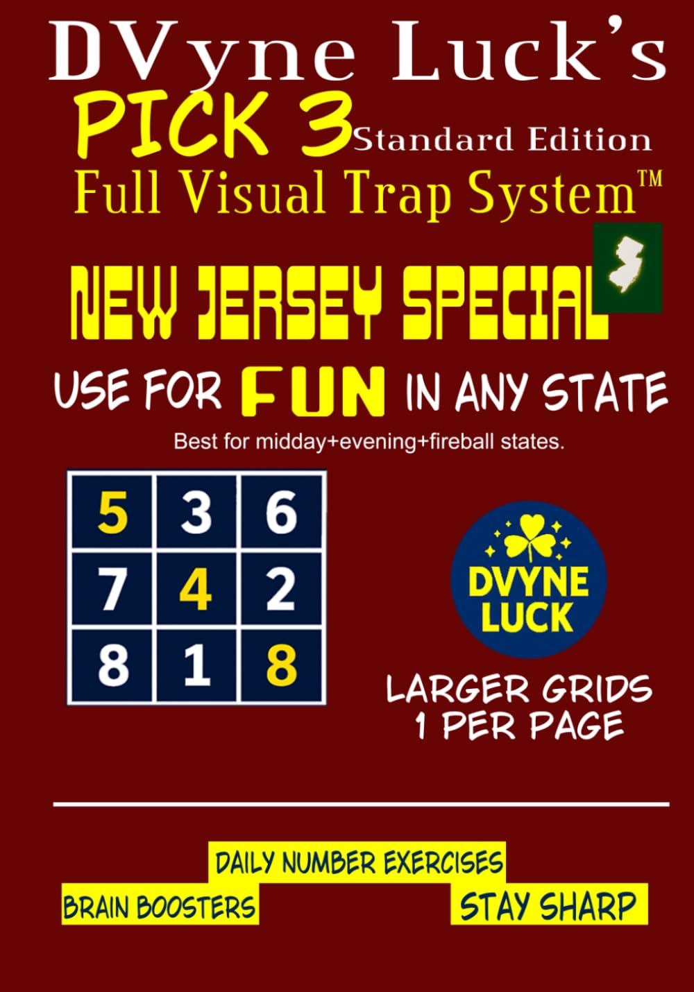 ler totalmente D.Vyne Luck’s Pick 3 Visual Trap System™ – New Jersey Standard Large Grid Edition: Master the Patterns. Sharpen Your Strategy. Boost Your Brain Have... Pick 3 Workbooks | Standard and Pro Player)