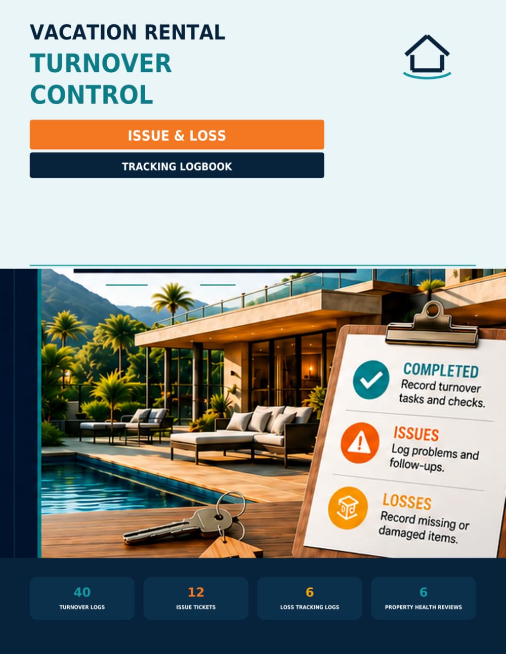 Vacation Rental Turnover Control: Issue & Loss Tracking Logbook baixar o livro de graça