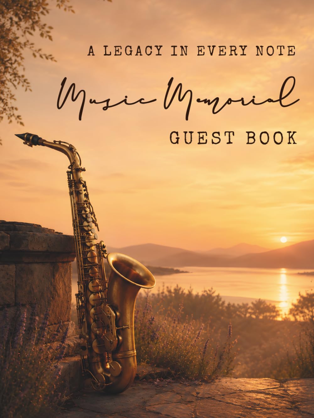 MUSIC MEMORIAL GUEST BOOK: A Legacy in Every Note: Funeral Guest Book for a Saxophonist or Music Lover, Memorial Service and Celebration of Life baixar o livro de graça