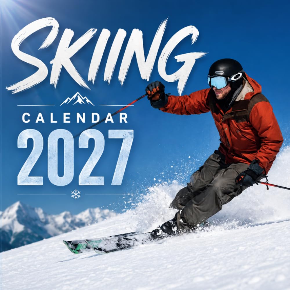 Skiing Calendar 2027: Snow Slopes and Winter Scenes