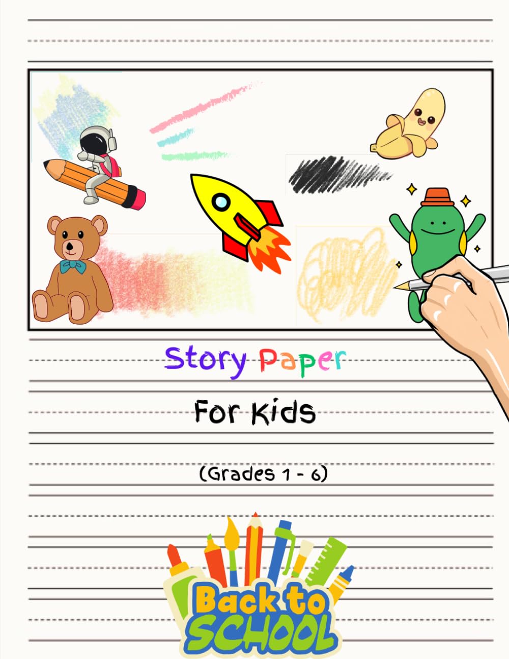 capítulo por capítulo baixar Story Paper For Kids (Grades 1 - 6): Highlighted Draw and Write Journal, Adaptive Papers for Drawing and Writing for Students