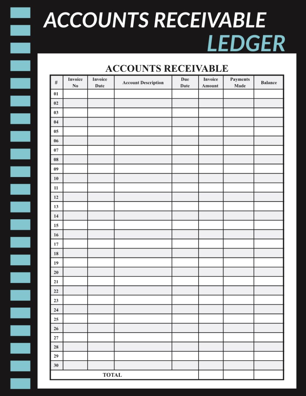capítulo por capítulo baixar Accounts Receivable Ledger:Track Payments & Accounts Receivable Organizer | Notebook for Small Businesses and Personal Finance