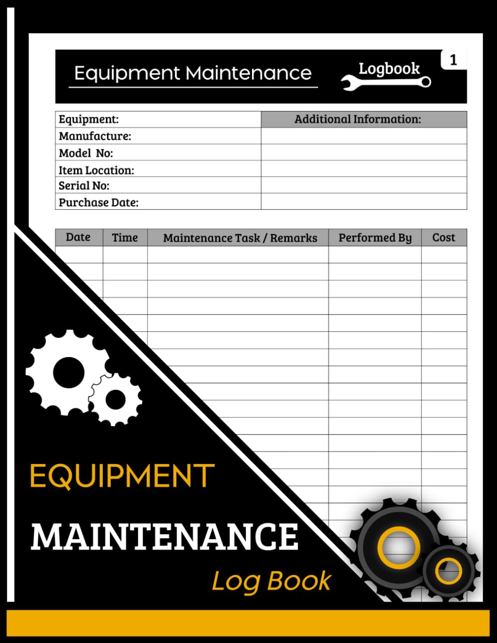 capítulo por capítulo baixar Equipment Maintenance Log Book.: Record Book for Repairs & Service of Machinery.