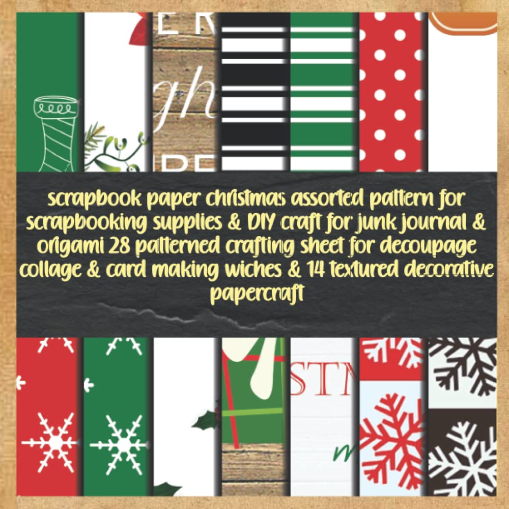 capítulo por capítulo baixar scrapbook paper christmas assorted pattern for scrapbooking supplies & DIY craft for junk journal & origami 28 patterned crafting sheet for decoupage... wiches & 14 textured decorative papercraft
