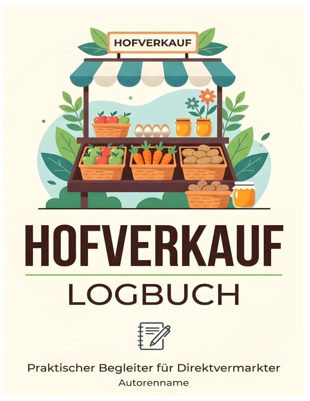 Hofverkauf Logbuch: Landwirtschaft Tagebuch und Marktstand Verkaufsbuch: Verkaufsplaner für Direktvermarkter – Protokoll für Ernteverkauf und regionale Erzeugnisse (German Edition) baixar livro de graça