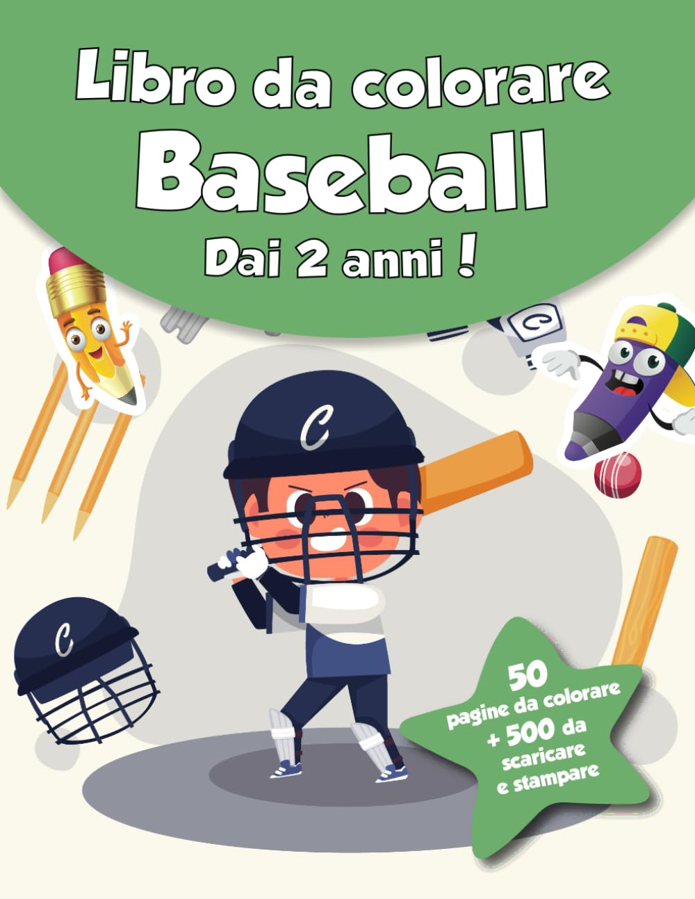 ler totalmente Libro da colorare per bambini - Baseball (dai 2 anni): 50 pagine da colorare + 500 da scaricare e stampare! (Italian Edition)