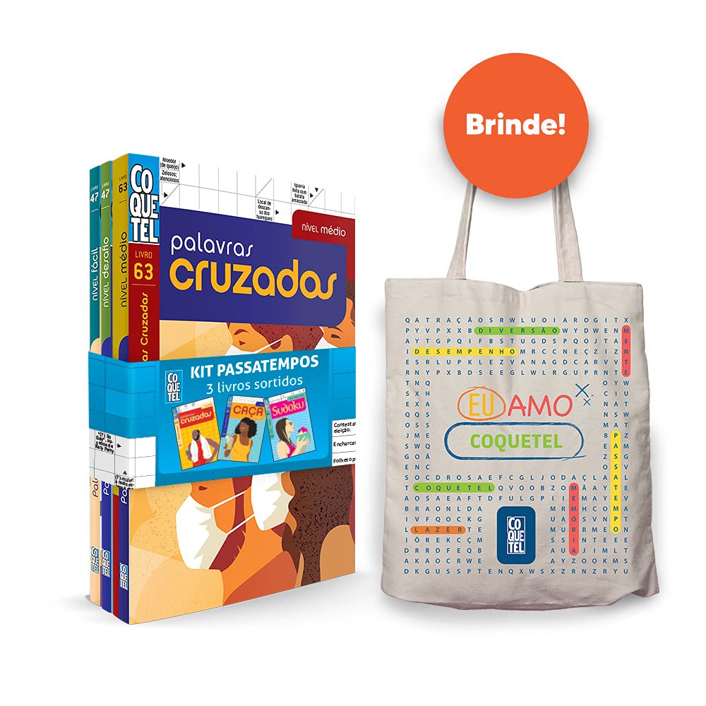 capítulo por capítulo baixar Kit promocional Coquetel com 3 livros Passatempos + Sacola brinde