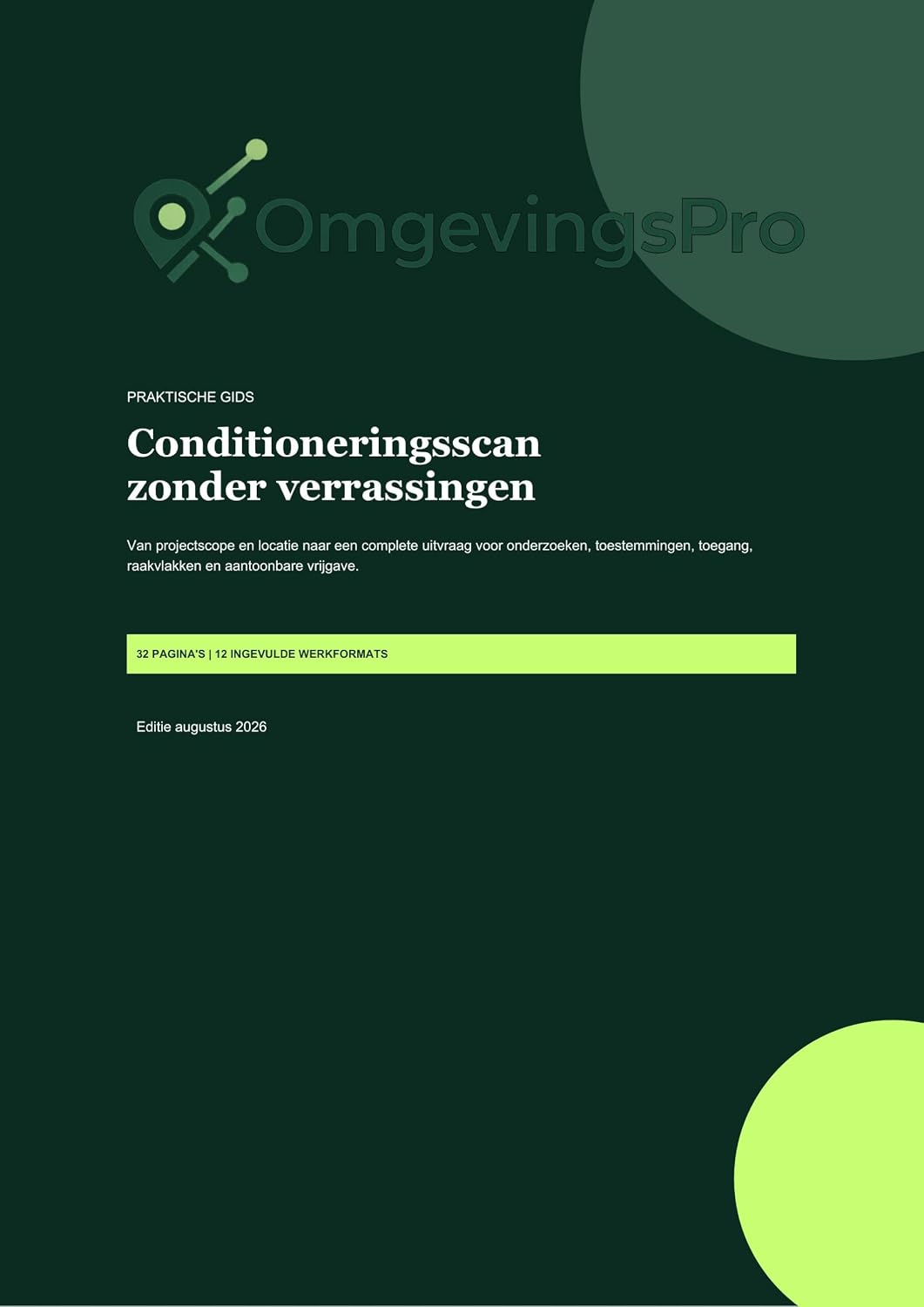 Conditioneringsscan zonder verrassingen (Dutch Edition)
