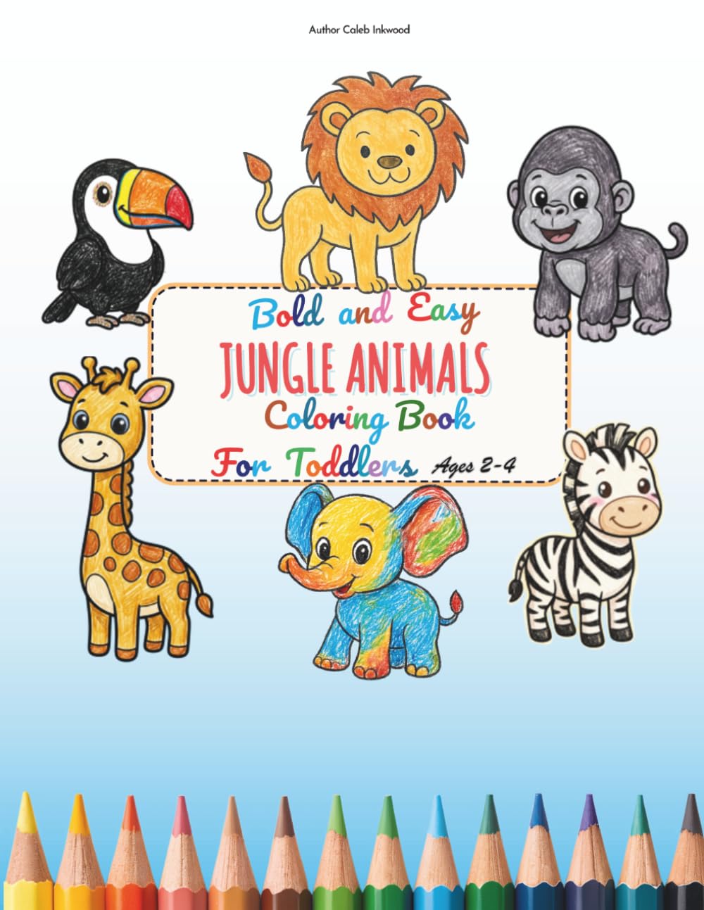 ler totalmente Bold and Easy Jungle Animals Coloring Book for Toddlers Ages 2-4: Cute Baby Jungle Animals with Thick Lines and Simple Preschool Coloring Pages for Little Kids