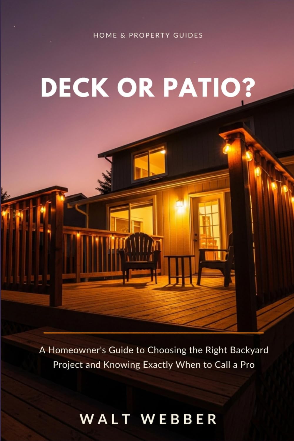 capítulo por capítulo baixar Deck or Patio?: A Homeowner's Guide to Choosing the Right Backyard Project, Meeting Frost-Line and Permit Requirements, and Knowing Exactly When to Call a Licensed Contractor (Home & Property Guides)