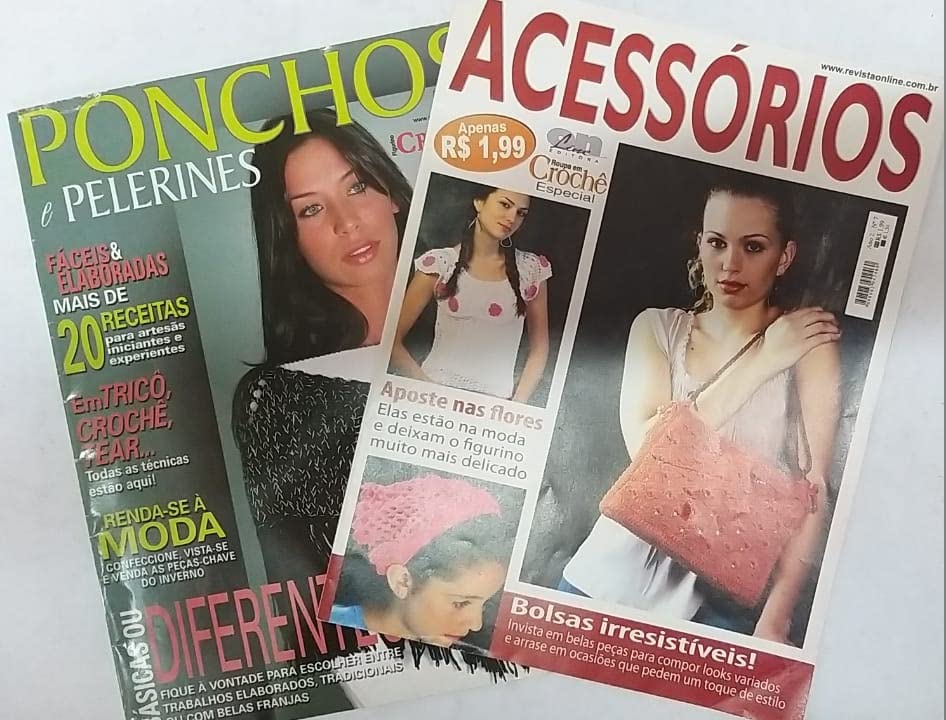 Kit Moda - 2 Revistas - Acessórios e Ponchos baixar livro de graça