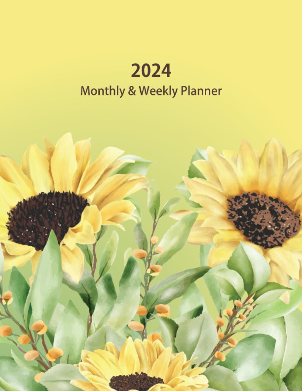 2024 Monthly & Weekly Planner: Large Print 12 Months Calendar January to December 2024 with Federal Holidays. Floral Cover. baixar o livro de graça