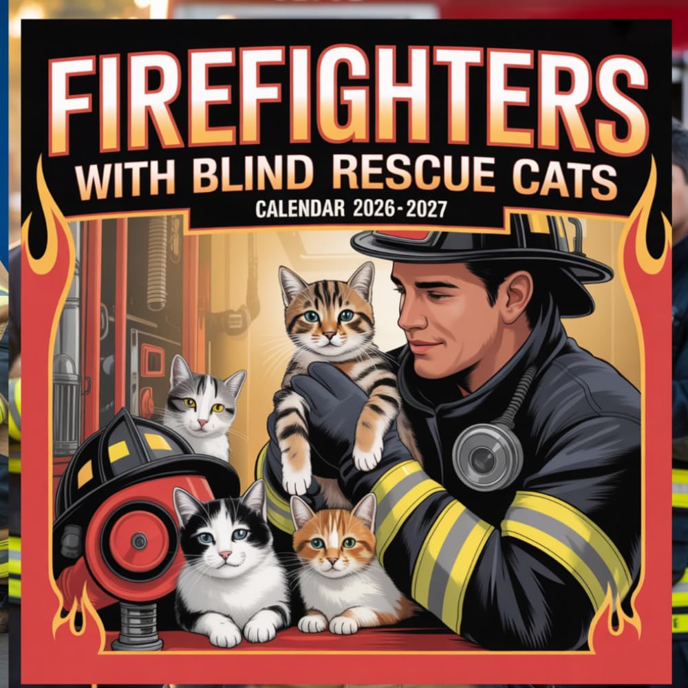ler totalmente Firefighters with Blind Rescue Cats calendar 2026 2027: A Heartwarming Photographic Celebration of Brave Firefighters, Blind Rescue Cats, and the... of Compassion, Trust, and Second Chances
