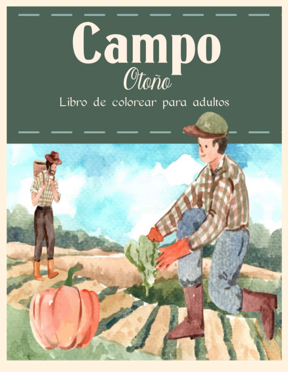 ler totalmente Campo Otoño: Hermosos animales de granja y relajantes paisajes rurales, un libro para colorear para adultos con hermosas escenas de otoño.