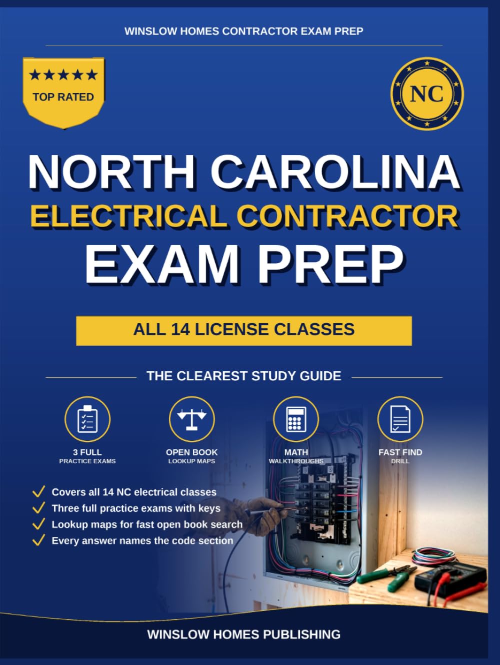 North Carolina Electrical and Low Voltage Contractor Exam Prep: All 14 License Classifications: The Open Book Study System for the Limited,... Exams (Winslow Homes Contractor Exam Prep) baixar o livro de graça