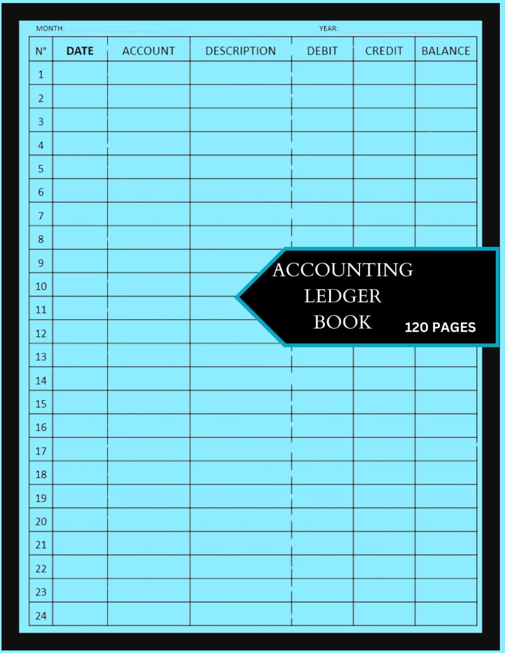 Accounting Ledger Book: Simple Accounting Ledger for Bookkeeping, Small Business and Personnel Financial Planning / Monthly Income and Expense Log Book 8.5 X 11 baixar livro de graça