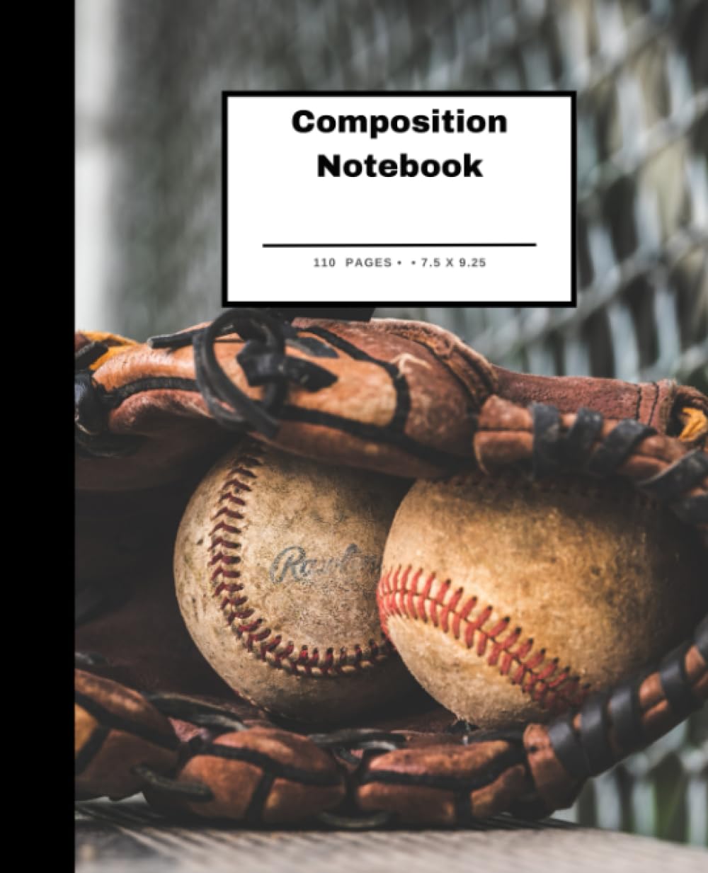 ler totalmente Vintage Baseball Composition Notebook