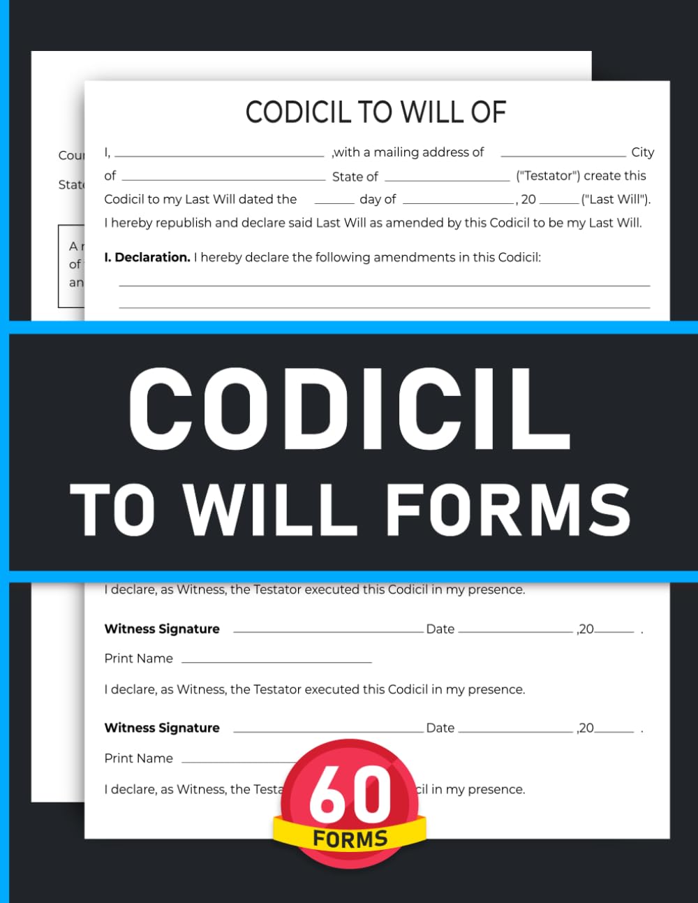 capítulo por capítulo baixar Codicil to Will Form: Amendment to Last Testament Document With Notary Section | 120 Pages.