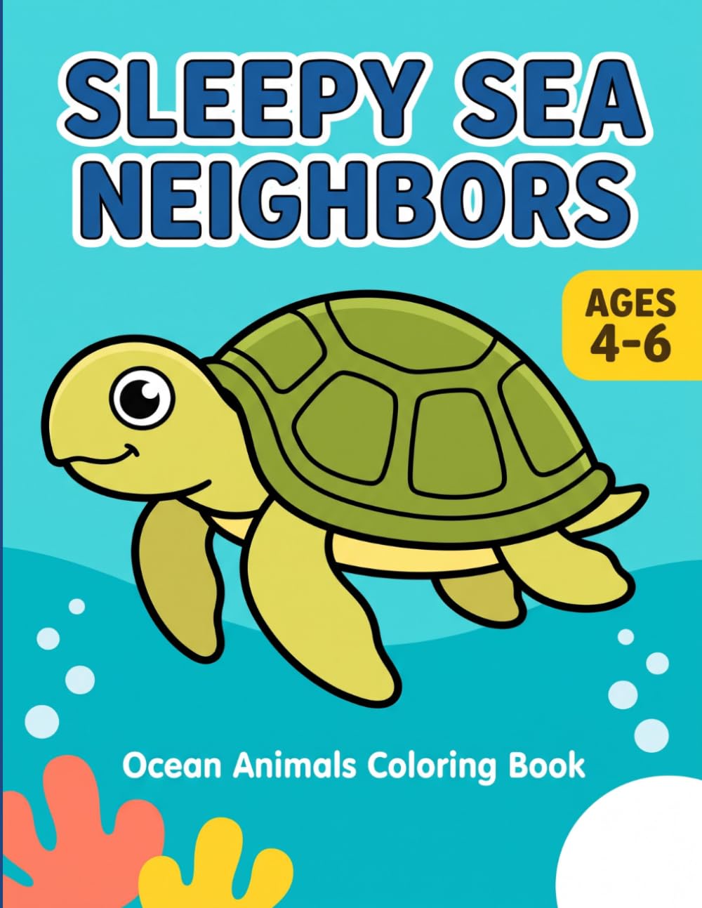 Ocean Animals Coloring Book for Kids Ages 3-10 - 22 Sea Creatures with Fun Facts, Thick Easy Lines for Toddlers or Preschoolers: Sleepy Sea Neighbors:... Animals Facts Coloring Book (Sleepy Friends) baixar livro de graça