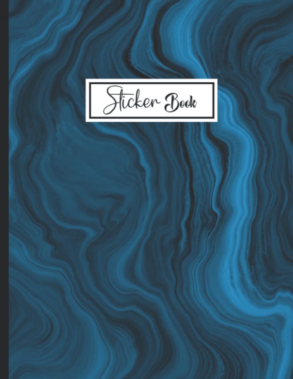 Sticker Book: Blue Liquid Marble Theme Sticker Book Collecting Album Blank Notebook. baixar o livro de graça