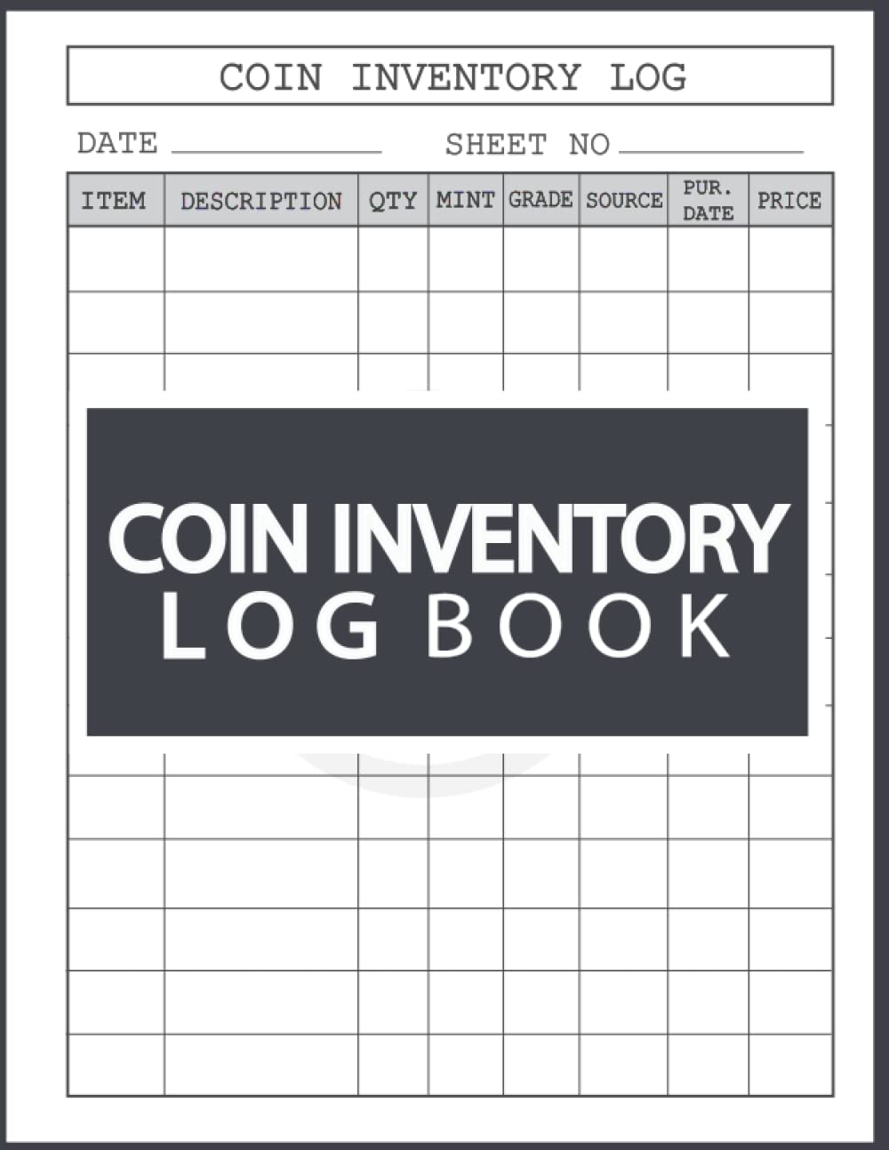 capítulo por capítulo baixar Coin Inventory Log Book: Coin Inventory Log/Coin Collectors/120 pages 8.5 x 11 inches