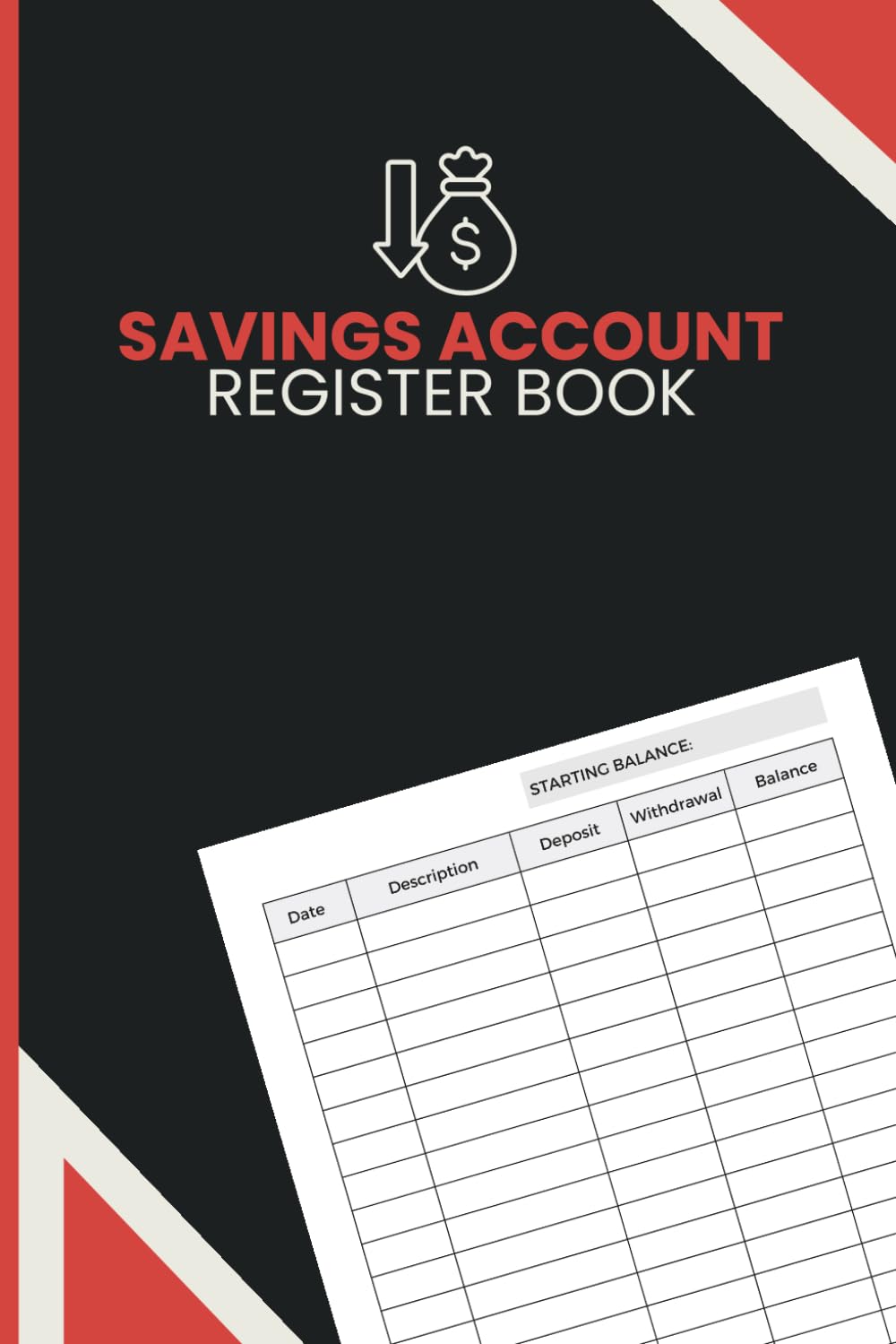 Savings Account Register Book: Personal Banking Ledger for Recording Deposits, Withdrawals and Running Balances for Individuals, Families and Everyday Savers baixar livro de graça