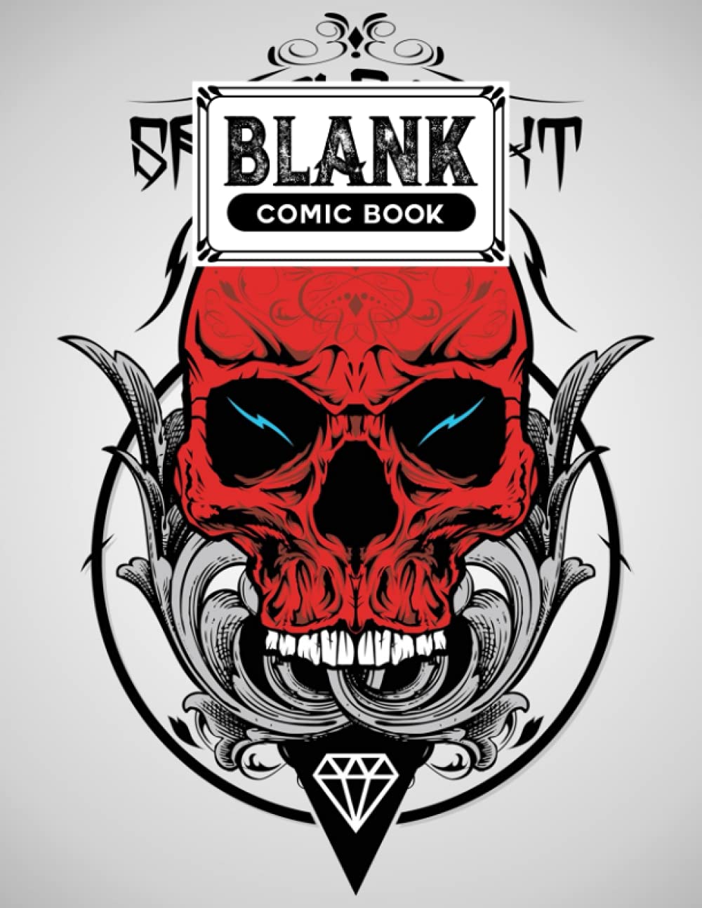 ler totalmente Blank Comic Book: Skull Cover, Create Your Own Story, Journal, Notebook, Sketchbook for Kids and Adults, 120 Pages - Size 8.5" x 11" Notebook by Hans-Peter Lemke