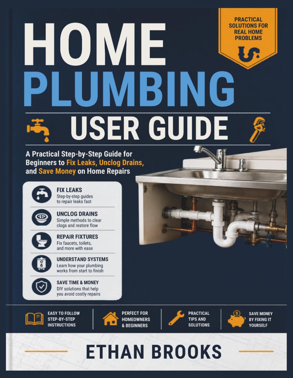 ler totalmente Home Plumbing User Guide: A Practical Step-by-Step Guide for Beginners to Fix Leaks, Unclog Drains, and Save Money on Home Repairs